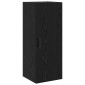 vidaXL Highboard Μαύρη Οξυά 34,5 x 34 x 180 εκ. Επεξεργασμένο Ξύλο