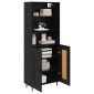 vidaXL Highboard 2 τμχ. Μαύρη Οξυά 69,5 x 34 x 180 εκ.