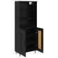 vidaXL Highboard 2 τμχ. Μαύρη Οξυά 69,5 x 34 x 180 εκ.