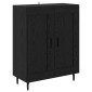 vidaXL Highboard 2 τμχ. Μαύρη Οξυά 69,5 x 34 x 180 εκ.