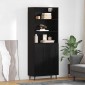 vidaXL Highboard 2 τμχ. Μαύρη Οξυά 69,5 x 34 x 180 εκ.