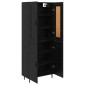vidaXL Highboard 2 τμχ. Μαύρη Οξυά 69,5 x 34 x 180 εκ.