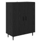 vidaXL Highboard 2 τμχ. Μαύρη Οξυά 69,5 x 34 x 180 εκ.