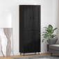 vidaXL Highboard 2 τμχ. Μαύρη Οξυά 69,5 x 34 x 180 εκ.