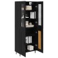 vidaXL Highboard 2 τμχ. Μαύρη Οξυά 69,5 x 34 x 180 εκ.