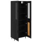 vidaXL Highboard 2 τμχ. Μαύρη Οξυά 69,5 x 34 x 180 εκ.
