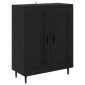 vidaXL Highboard 2 τμχ. Μαύρη Οξυά 69,5 x 34 x 180 εκ.