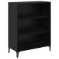 vidaXL Highboard Μαύρη Οξυά 69,5 x 34 x 180 εκ. Επεξεργασμένο Ξύλο