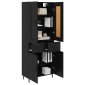 vidaXL Highboard 2 τμχ. Μαύρη Οξυά 69,5 x 34 x 180 εκ.