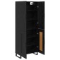 vidaXL Highboard 2 τμχ. Μαύρη Οξυά 69,5 x 34 x 180 εκ.