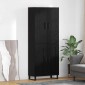vidaXL Highboard 2 τμχ. Μαύρη Οξυά 69,5 x 34 x 180 εκ.