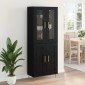 vidaXL Highboard 2 τμχ. Μαύρη Οξυά 69,5 x 34 x 180 εκ.