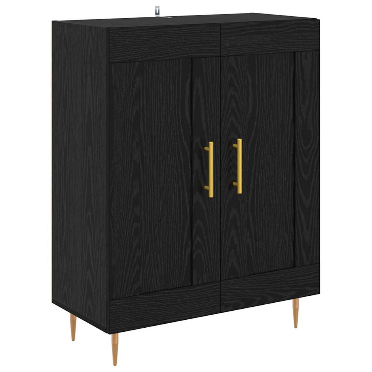 vidaXL Highboard 2 τμχ. Μαύρη Οξυά 69,5 x 34 x 180 εκ.