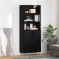 vidaXL Highboard 2 τμχ. Μαύρη Οξυά 69,5 x 34 x 180 εκ.