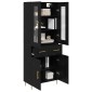 vidaXL Highboard 2 τμχ. Μαύρη Οξυά 69,5 x 34 x 180 εκ.