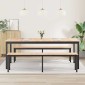 vidaXL Τραπεζαρία Φυσικό 200 x 100 x 75 cm Στερεά ξυλεία πεύκου
