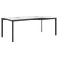 vidaXL Τραπεζαρία Λευκό 200 x 100 x 75 cm Στερεά ξυλεία πεύκου