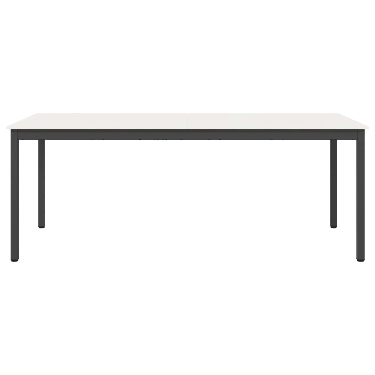 vidaXL Τραπεζαρία Λευκό 200 x 100 x 75 cm Στερεά ξυλεία πεύκου