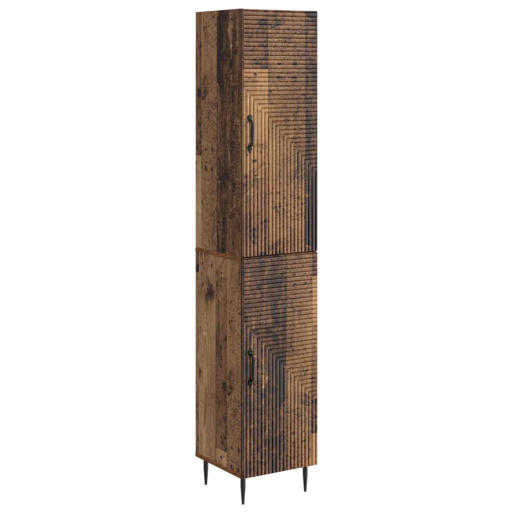 vidaXL Σέτ Ντουλαπιών 2 τμχ. Παλαιωμένο ξύλο Επεξεργασμένο Ξύλο