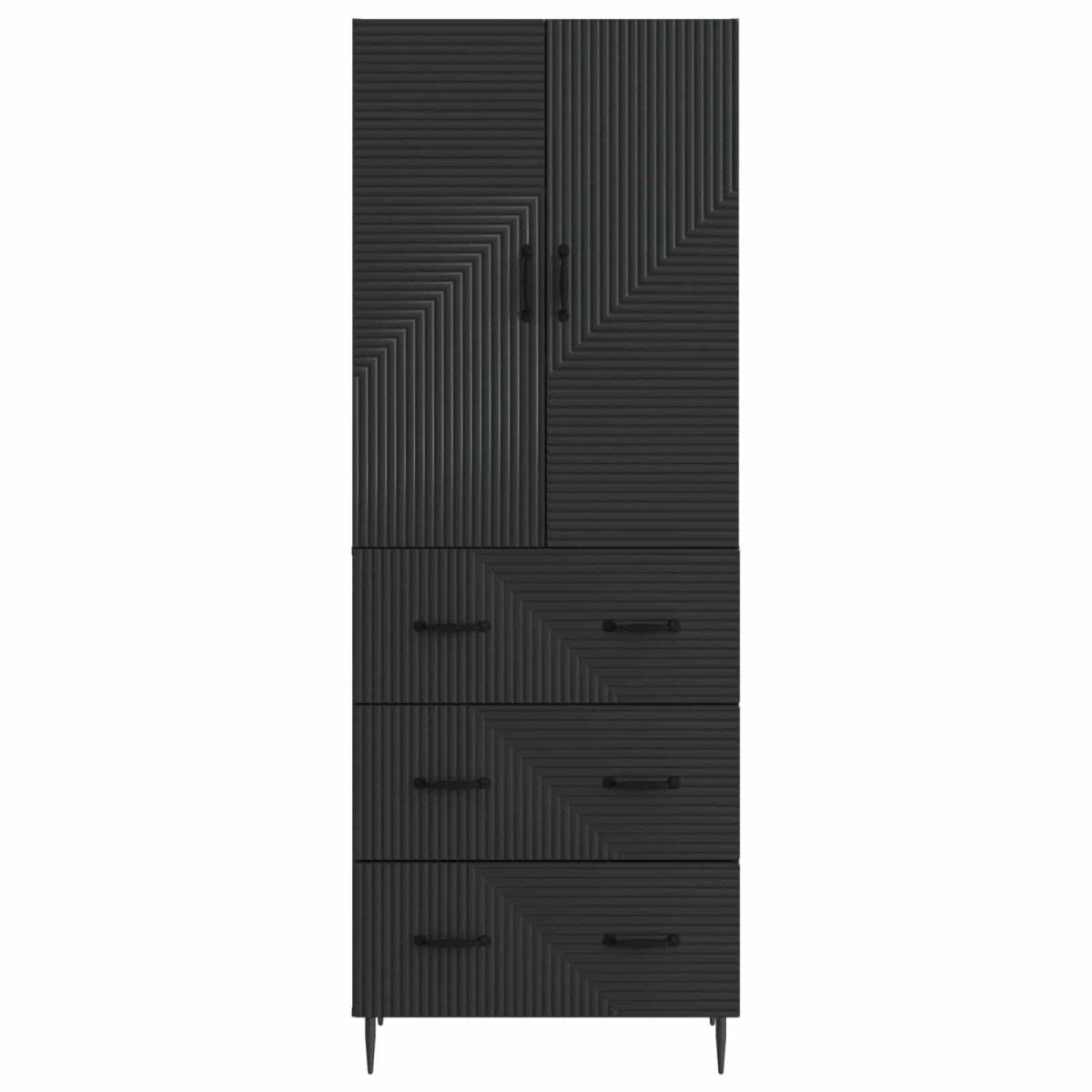 vidaXL Σέτ Ντουλαπιών 2 τμχ. 66 x 34,5 x 90 εκ Επεξεργασμένο Ξύλο