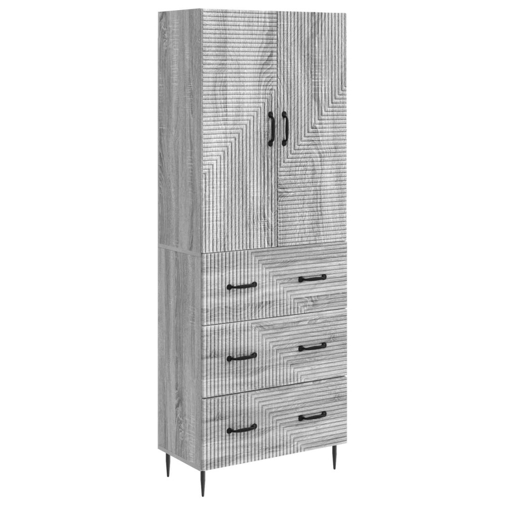 vidaXL Σέτ Ντουλαπιών 2 τμχ. 66 x 34,5 x 90 εκ Επεξεργασμένο Ξύλο