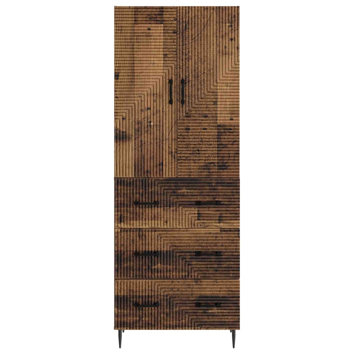 vidaXL Σέτ Ντουλαπιών 2 τμχ. 66 x 34,5 x 90 εκ Επεξεργασμένο Ξύλο
