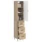 vidaXL Σέτ Ντουλαπιών 2 τμχ. 33 x 34,5 x 90 εκ Επεξεργασμένο Ξύλο