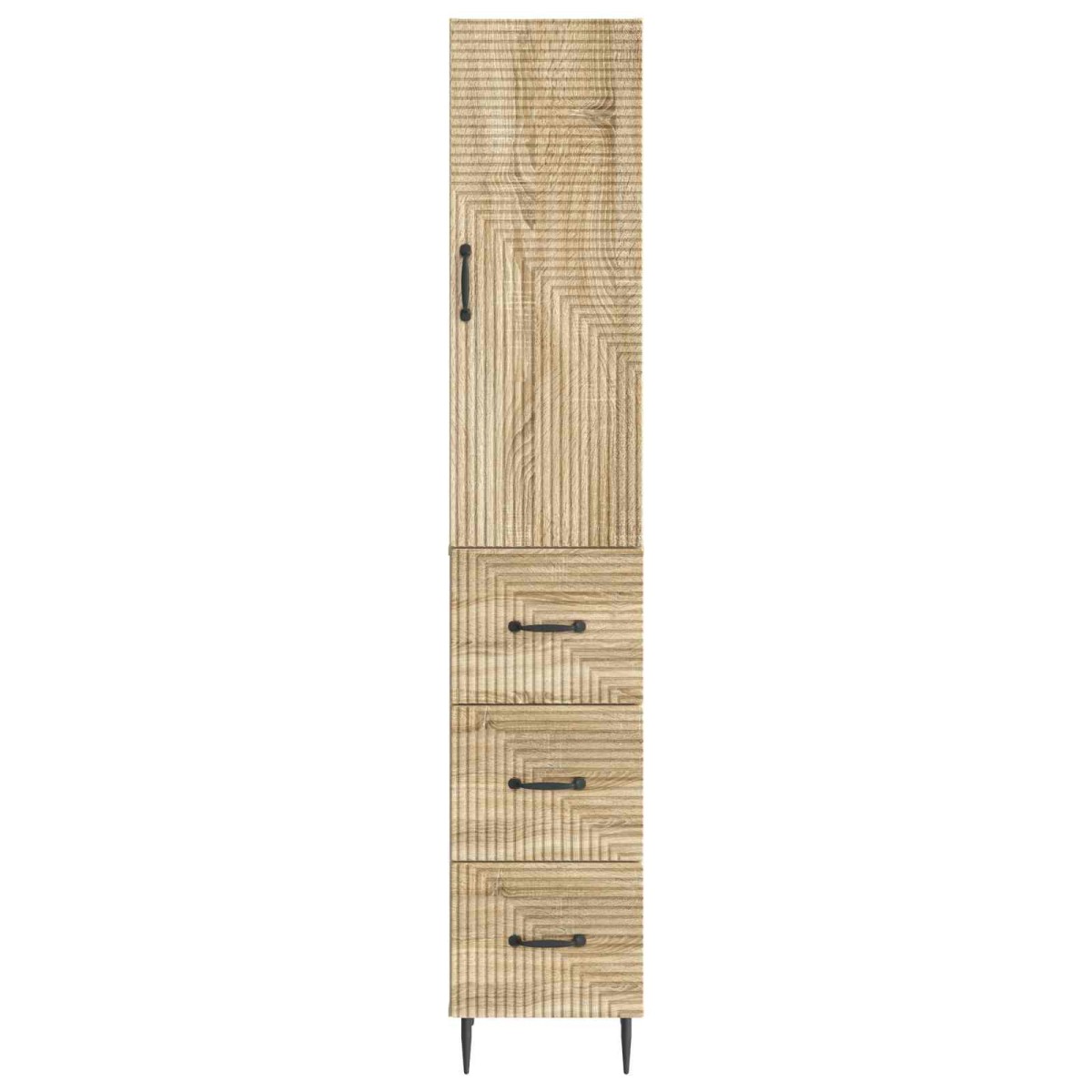 vidaXL Σέτ Ντουλαπιών 2 τμχ. 33 x 34,5 x 90 εκ Επεξεργασμένο Ξύλο
