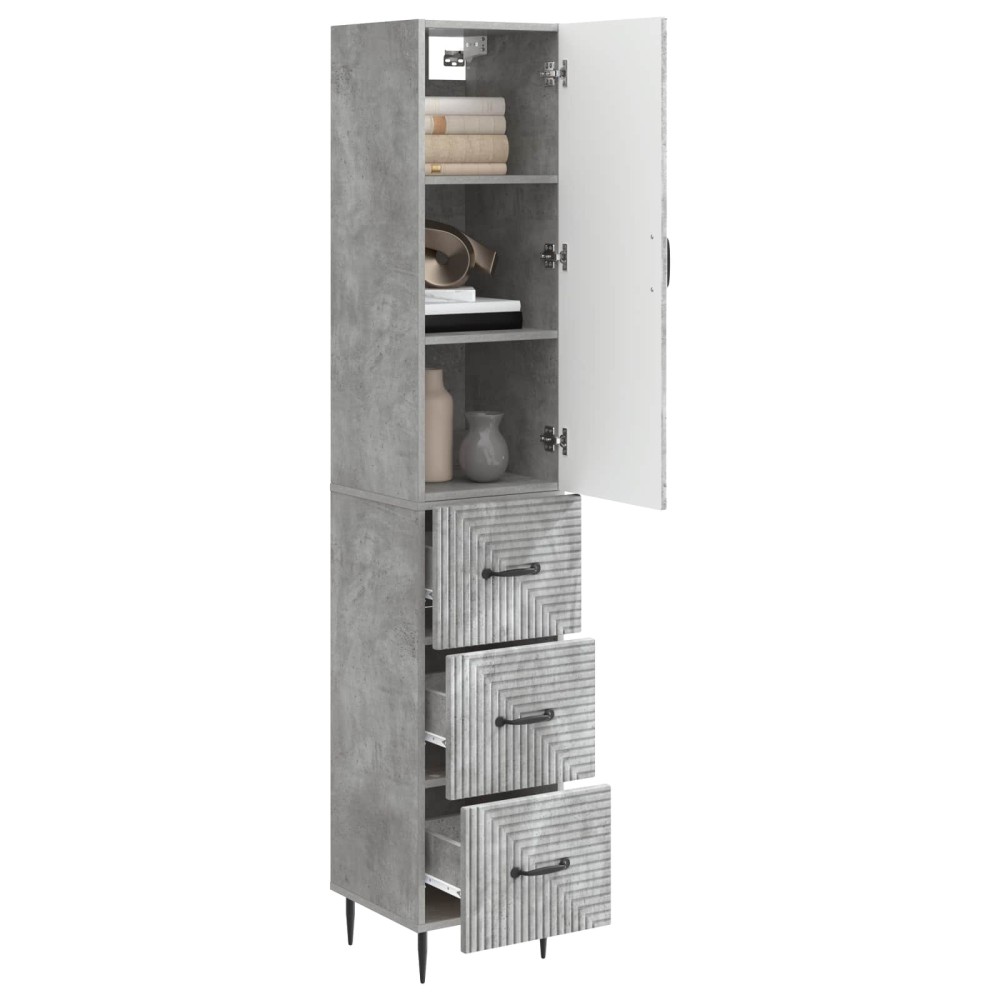 vidaXL Σέτ Ντουλαπιών 2 τμχ. 33 x 34,5 x 90 εκ Επεξεργασμένο Ξύλο
