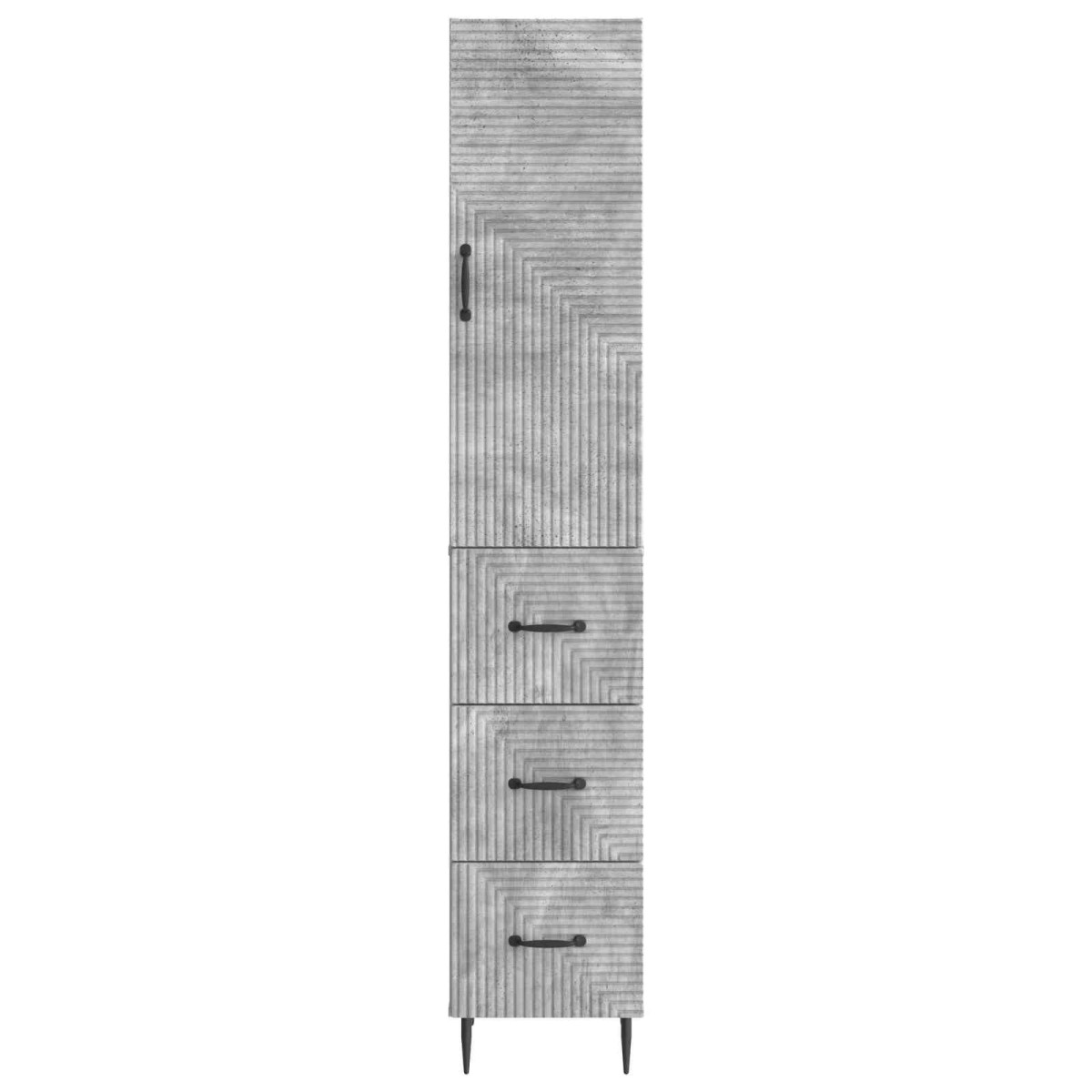 vidaXL Σέτ Ντουλαπιών 2 τμχ. 33 x 34,5 x 90 εκ Επεξεργασμένο Ξύλο