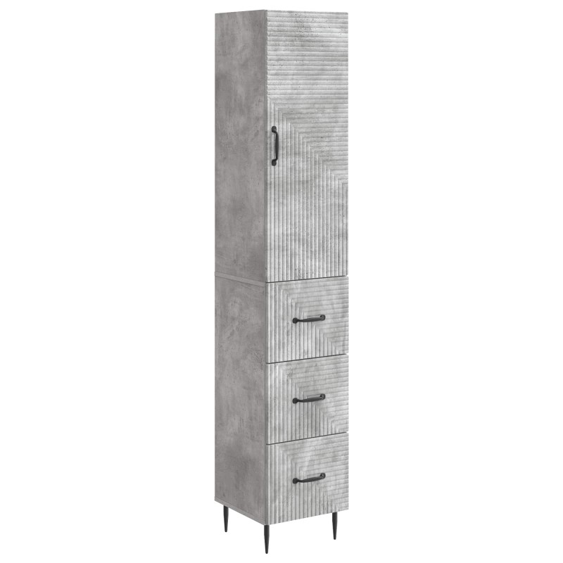 vidaXL Σέτ Ντουλαπιών 2 τμχ. 33 x 34,5 x 90 εκ Επεξεργασμένο Ξύλο