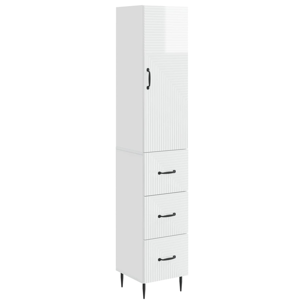 vidaXL Σέτ Ντουλαπιών 2 τμχ. 33 x 34,5 x 90 εκ Επεξεργασμένο Ξύλο
