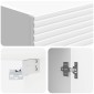 vidaXL Σέτ Ντουλαπιών 2 τμχ. 33 x 34,5 x 90 εκ Επεξεργασμένο Ξύλο