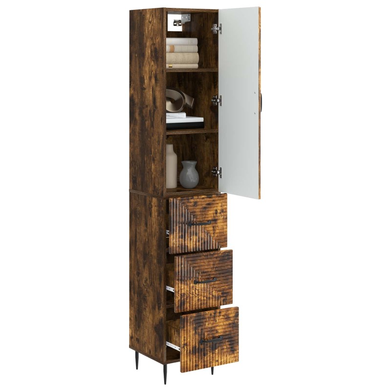 vidaXL Σέτ Ντουλαπιών 2 τμχ. 33 x 34,5 x 90 εκ Επεξεργασμένο Ξύλο