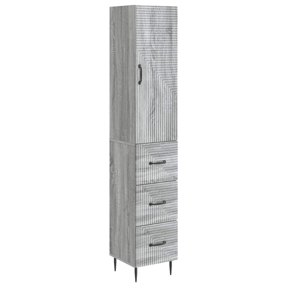 vidaXL Σέτ Ντουλαπιών 2 τμχ. 33 x 34,5 x 90 εκ Επεξεργασμένο Ξύλο
