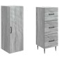 vidaXL Σέτ Ντουλαπιών 2 τμχ. 33 x 34,5 x 90 εκ Επεξεργασμένο Ξύλο