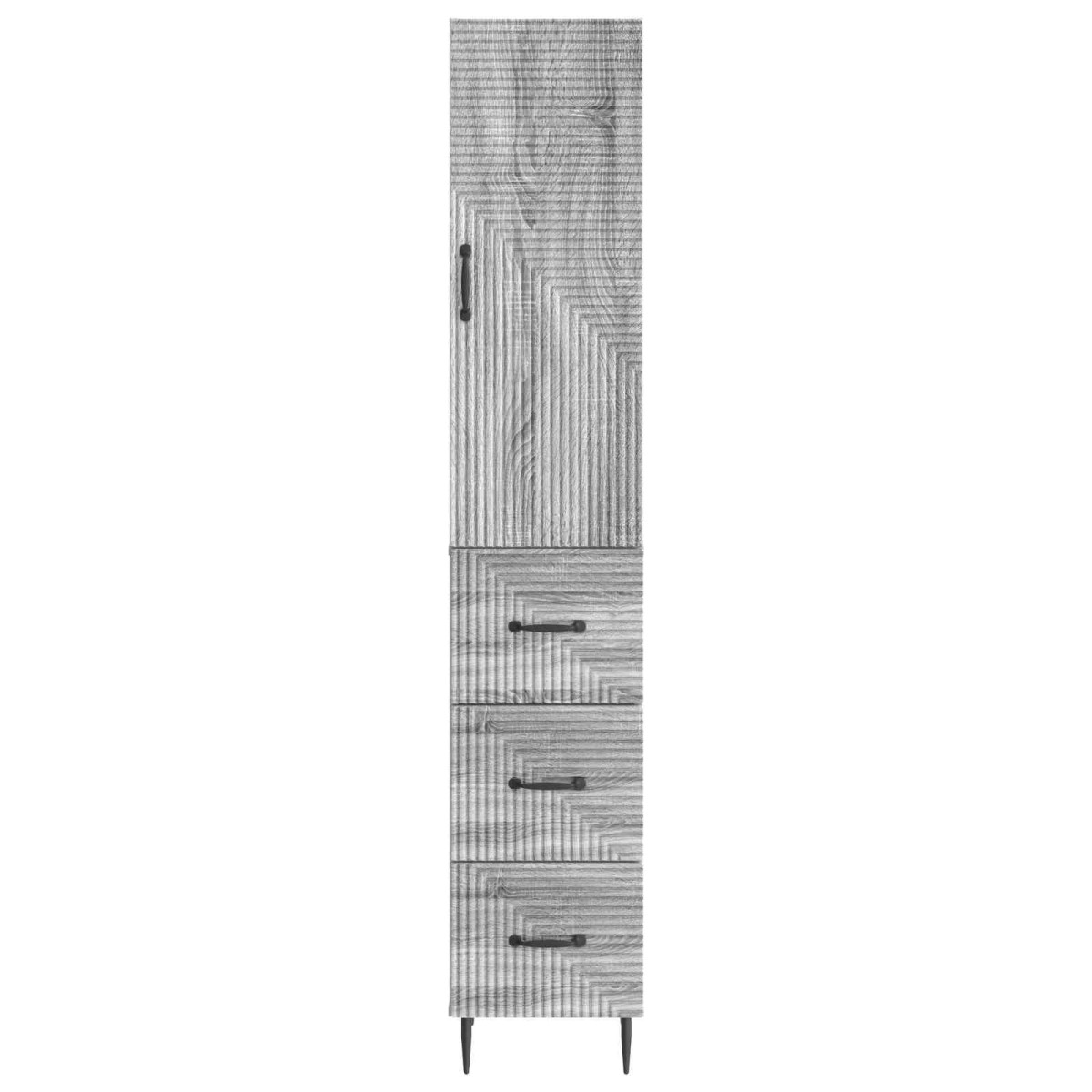 vidaXL Σέτ Ντουλαπιών 2 τμχ. 33 x 34,5 x 90 εκ Επεξεργασμένο Ξύλο