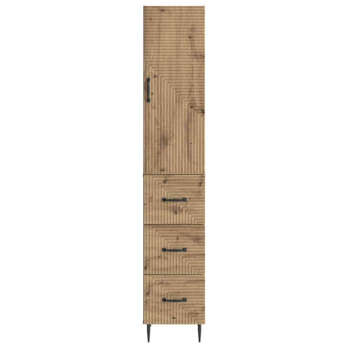 vidaXL Σέτ Ντουλαπιών 2 τμχ. 33 x 34,5 x 90 εκ Επεξεργασμένο Ξύλο