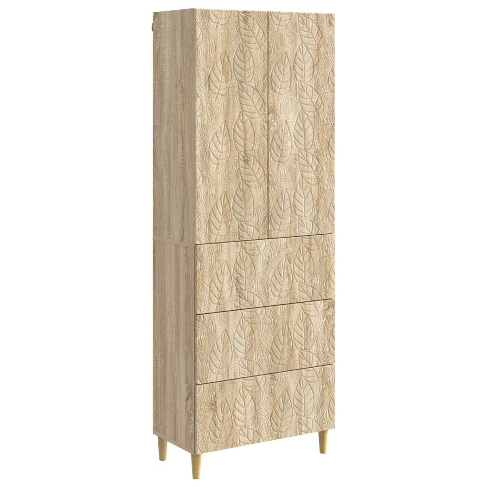 vidaXL Σέτ Ντουλαπιών 2 τμχ. 66 x 34,5 x 90 εκ Επεξεργασμένο Ξύλο
