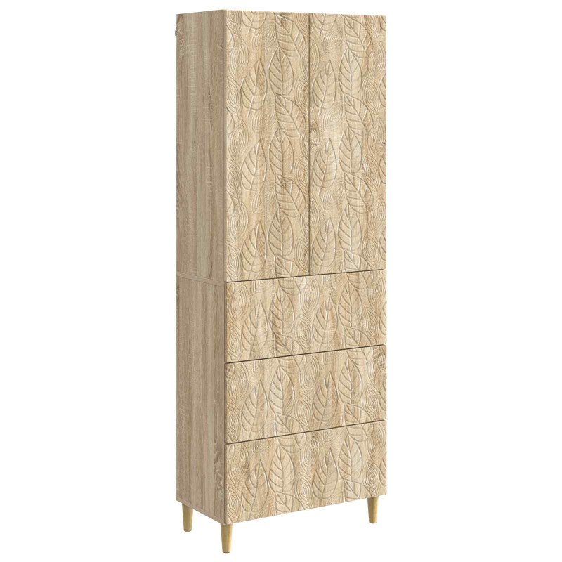 vidaXL Σέτ Ντουλαπιών 2 τμχ. 66 x 34,5 x 90 εκ Επεξεργασμένο Ξύλο