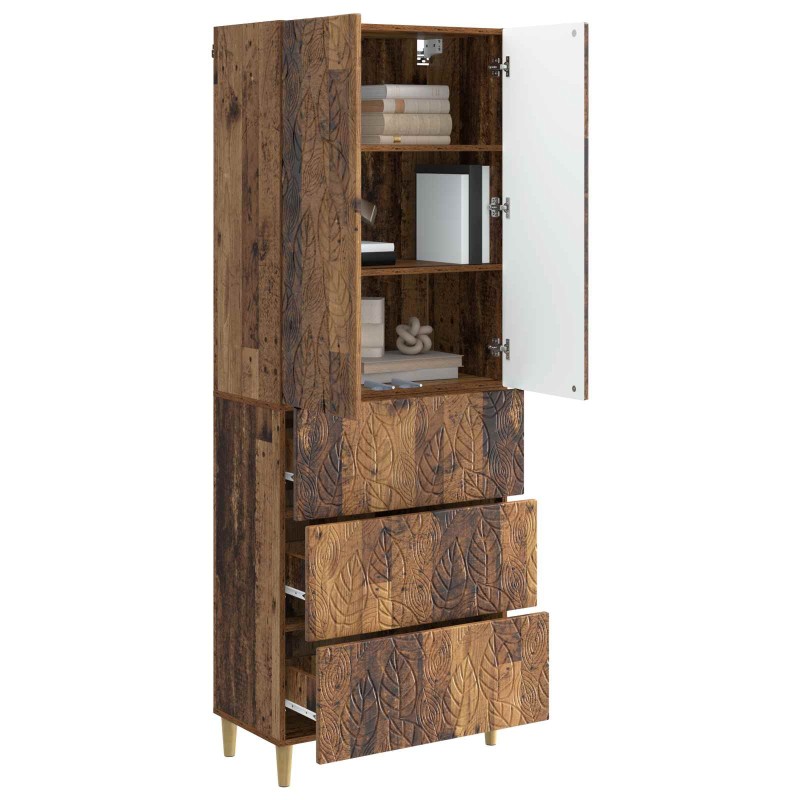 vidaXL Σέτ Ντουλαπιών 2 τμχ. 66 x 34,5 x 90 εκ Επεξεργασμένο Ξύλο