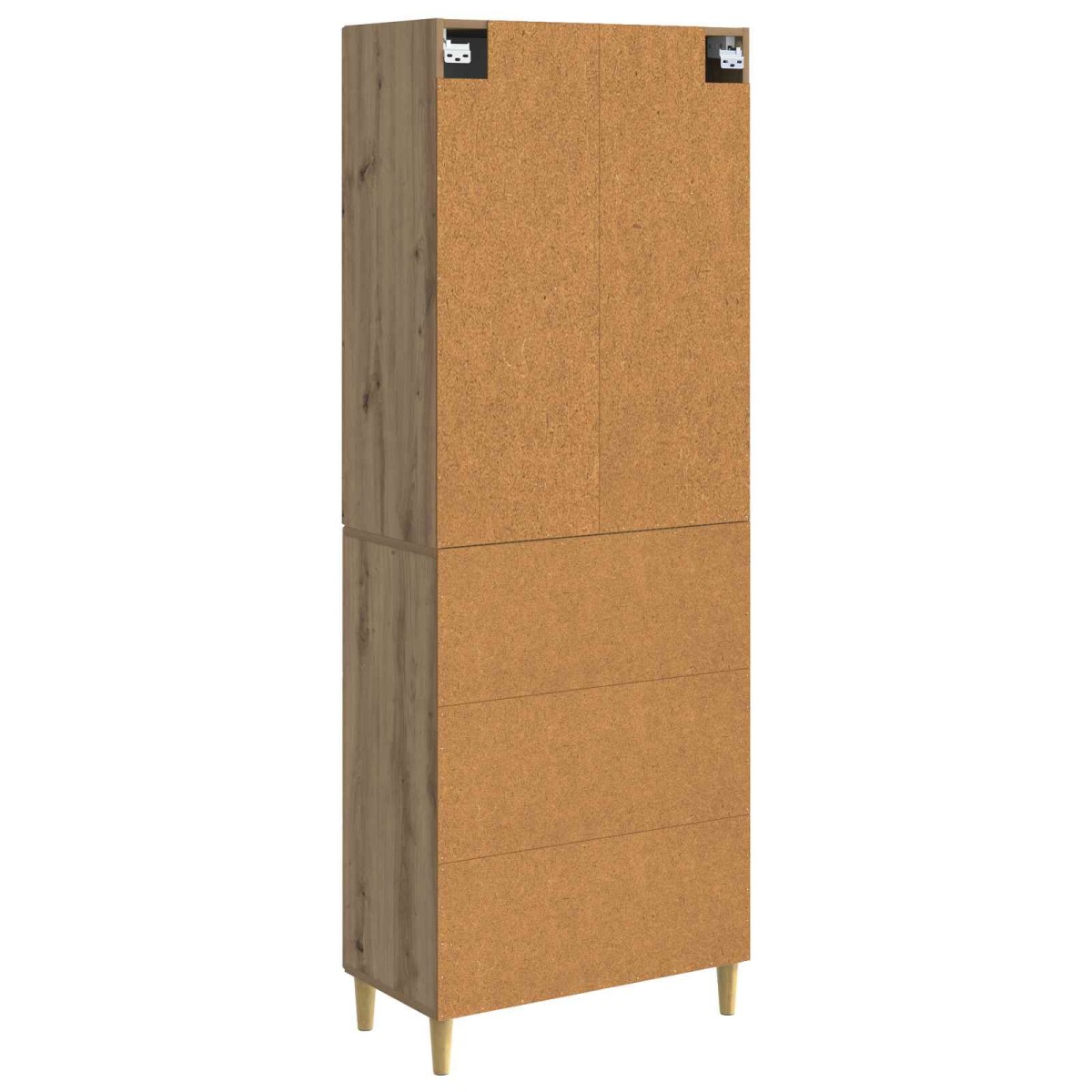 vidaXL Σέτ Ντουλαπιών 2 τμχ. 66 x 34,5 x 90 εκ Επεξεργασμένο Ξύλο