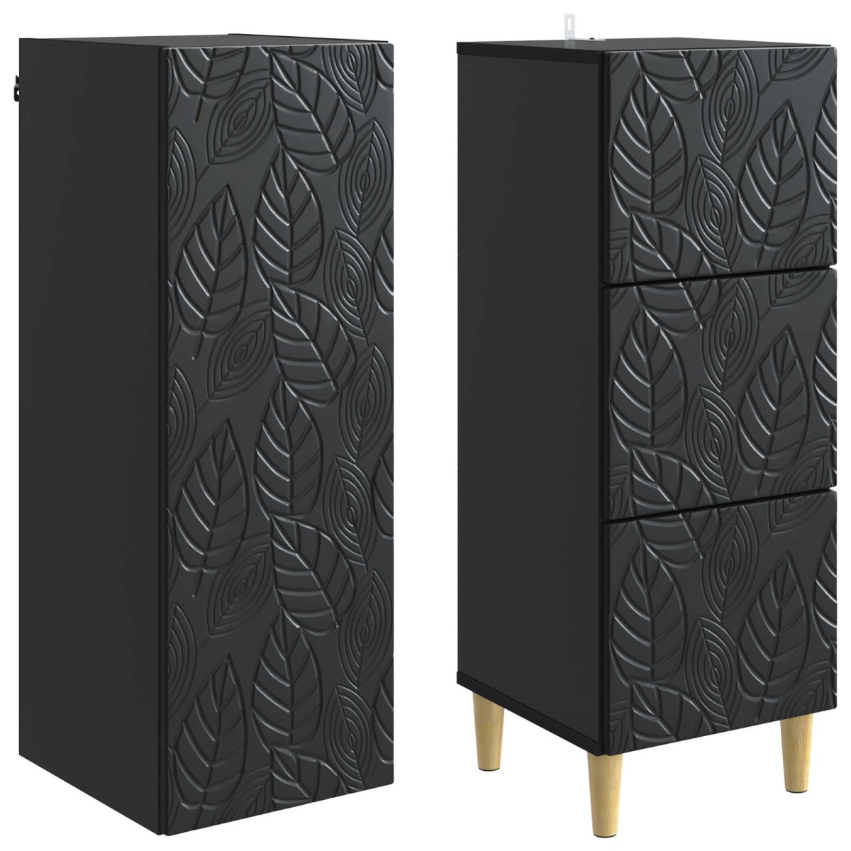 vidaXL Σέτ Ντουλαπιών 2 τμχ. 33 x 34,5 x 90 εκ Επεξεργασμένο Ξύλο
