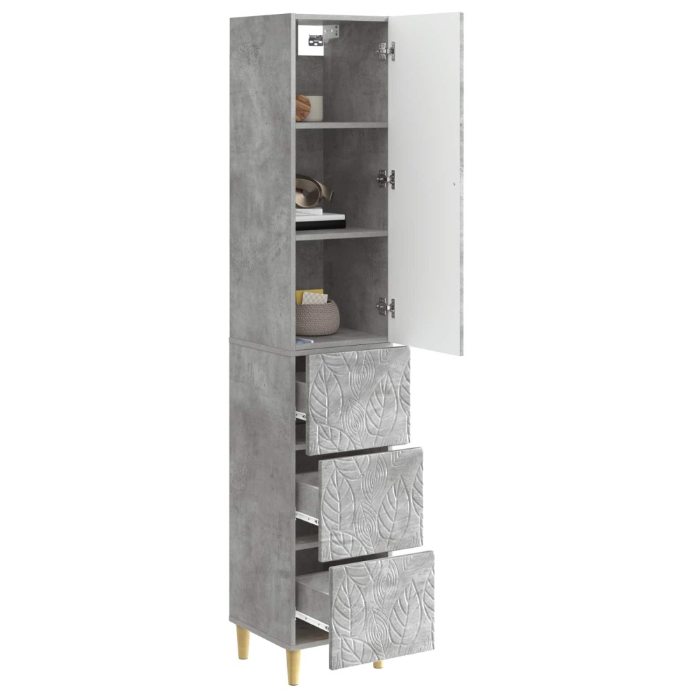 vidaXL Σέτ Ντουλαπιών 2 τμχ. 33 x 34,5 x 90 εκ Επεξεργασμένο Ξύλο