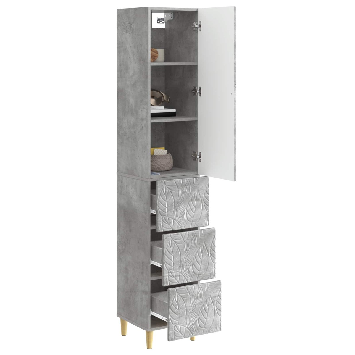 vidaXL Σέτ Ντουλαπιών 2 τμχ. 33 x 34,5 x 90 εκ Επεξεργασμένο Ξύλο
