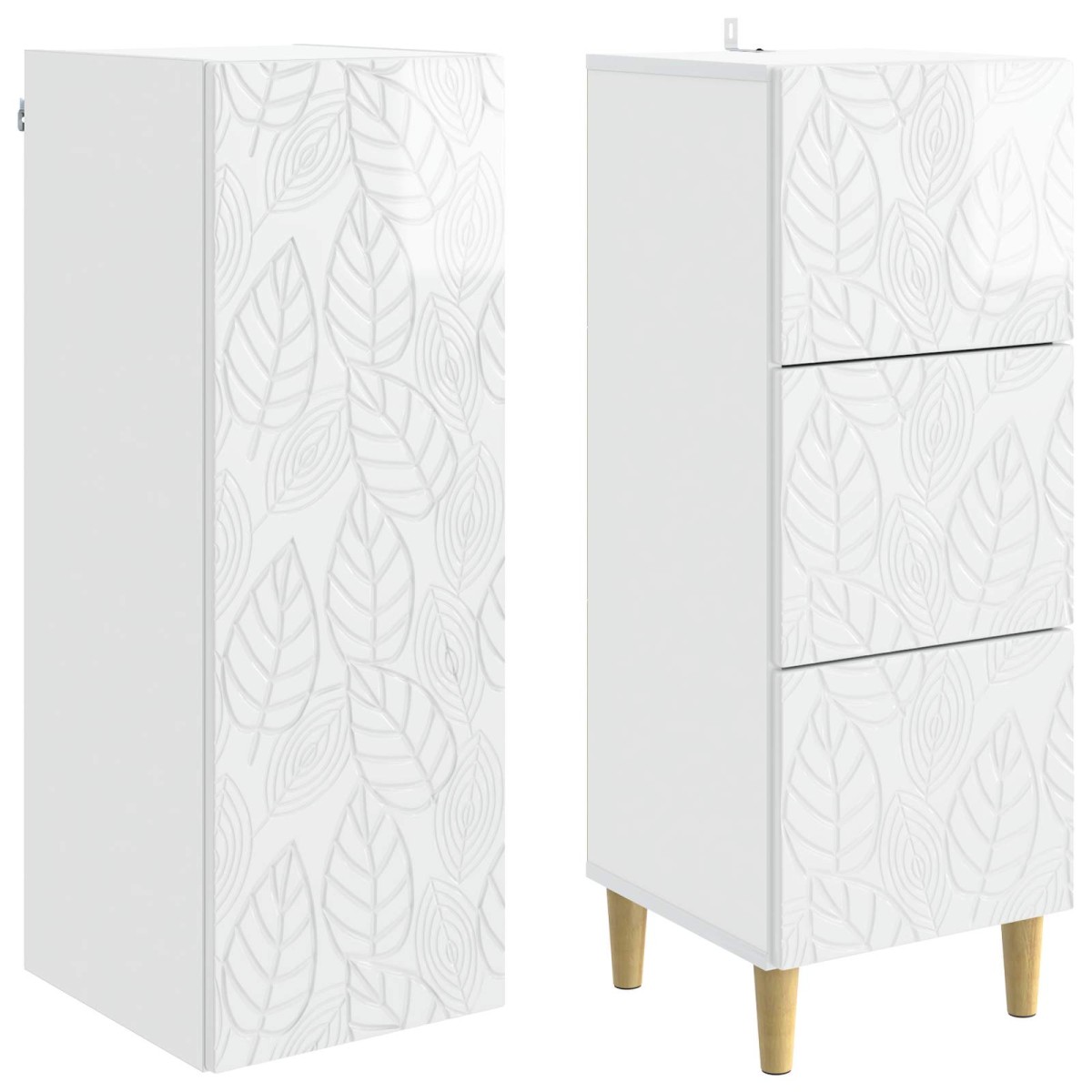 vidaXL Σέτ Ντουλαπιών 2 τμχ. 33 x 34,5 x 90 εκ Επεξεργασμένο Ξύλο
