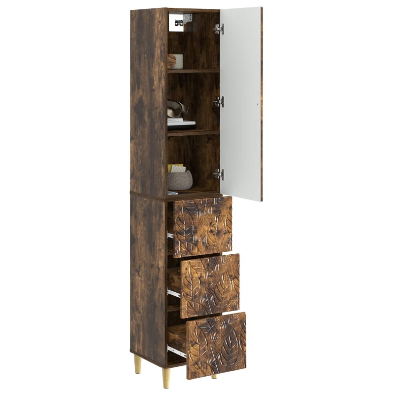 vidaXL Σέτ Ντουλαπιών 2 τμχ. 33 x 34,5 x 90 εκ Επεξεργασμένο Ξύλο