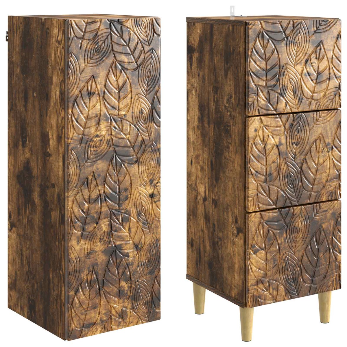 vidaXL Σέτ Ντουλαπιών 2 τμχ. 33 x 34,5 x 90 εκ Επεξεργασμένο Ξύλο
