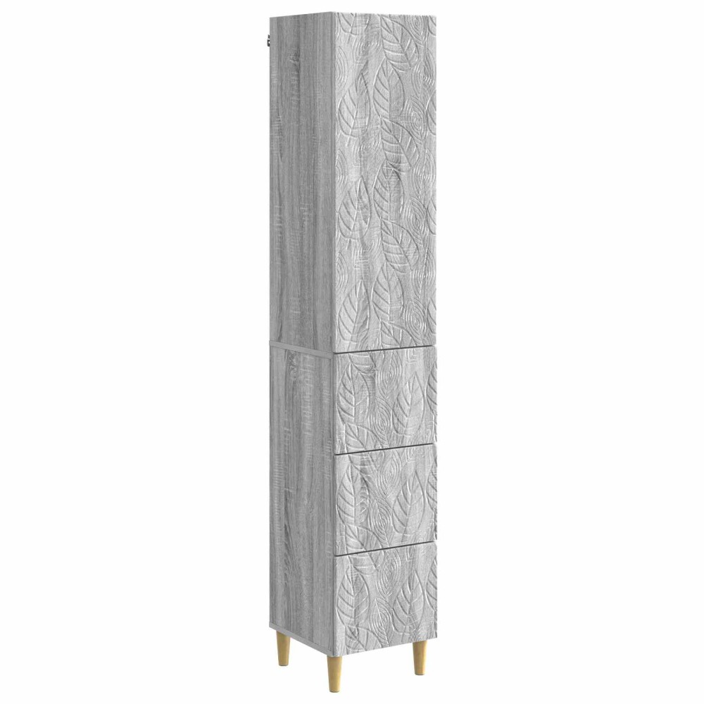 vidaXL Σέτ Ντουλαπιών 2 τμχ. 33 x 34,5 x 90 εκ Επεξεργασμένο Ξύλο