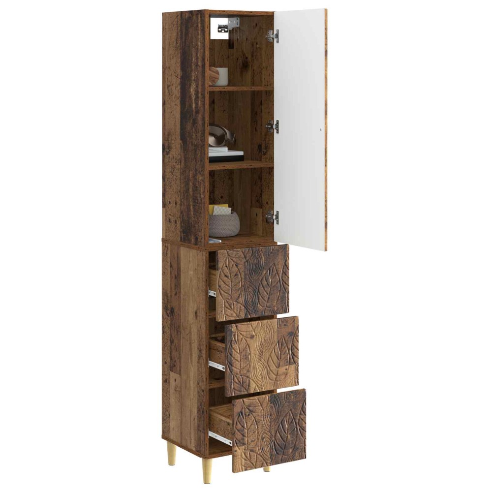 vidaXL Σέτ Ντουλαπιών 2 τμχ. 33 x 34,5 x 90 εκ Επεξεργασμένο Ξύλο